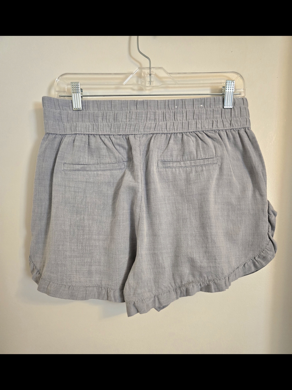 Who What Wear Light Blue High-Waist Ruffled Shorts - Picture 2 of 6